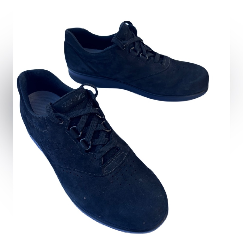 SAS Free Time Tripad Comfort Black Suede Leather Sneaker Women's Size 10N